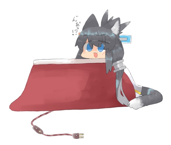 今月22枚目!
ねこは こたつで まるくなろうとしたら丸くなれねぇじゃんね! 