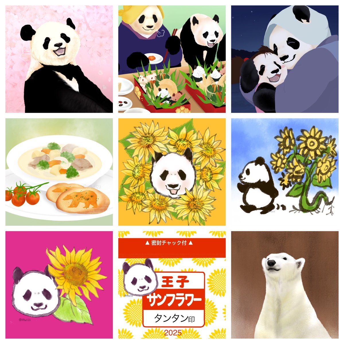 2025年いろいろお世話になりました😌

今年描いたイラストまとめ
来年はもっと描きたい、立体にもチャレンジしていきたい（と思ってる）