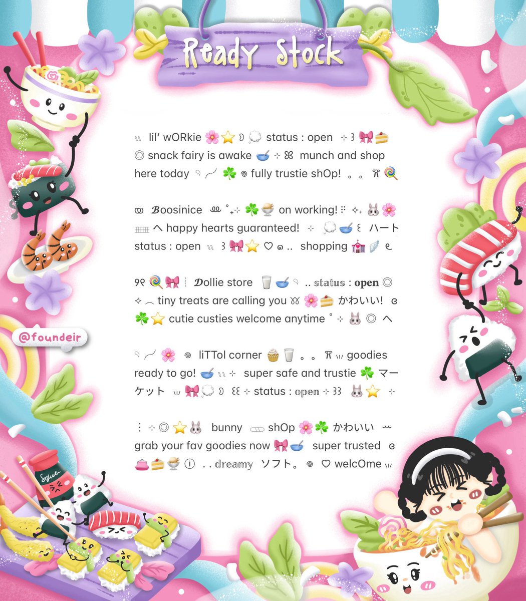 ofKathie's tweet image. ⠀
˚₊ ♡ help retweet? tysm! ֯⊹

𓈄᳸  ౿ ۫ 𓈒 🍭🎀  ⨳  𓊆 haloo sobat imut  . .  💬 ☆ kath bawain 10 ready stOck wording bio for BA! bisa kamu miliki dengan harga  へ ⭐️🥣 𖠗  ꒰ IDR. 3.500 ꒱  യ check ALT for moRe ▷ チェック。 ☘️👛 ノ

𓄼 𓂋  #zonauang  ⊹
⠀