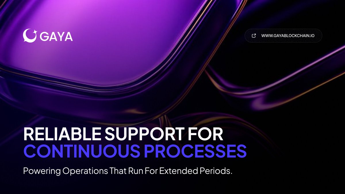 GayaBlockchain's tweet image. Not every workload is short-lived.

Gaya provides the stability needed for tasks that run continuously without breaking the flow.
 
Stay consistent over time. Build for endurance.