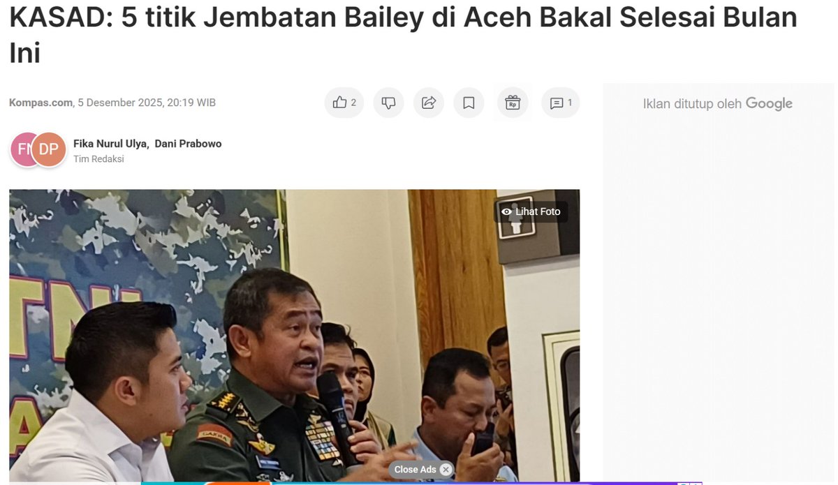 Guys, pasca bencana, angkatan bersenjata hadir bukan hanya sebagai penyelamat. Mereka adalah pekerja yang tak lelah merakit ulang urat nadi transportasi &amp; logistik. Komitmen yang terwujud.
Pengabdian Tanpa Batas