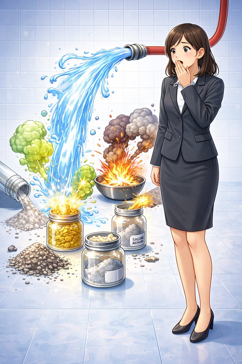 水による消火を避けるべき危険物は、金属粉や水と反応して可燃性ガスを発生する物質である。該当するのは、アルミニウム粉、七硫化リン、マグネシウム、亜鉛粉であり、水と反応して水素や有毒ガスを生じるため危険である。一方、赤リンと硫黄は水による消火が可能である。
#危険物取扱者甲種