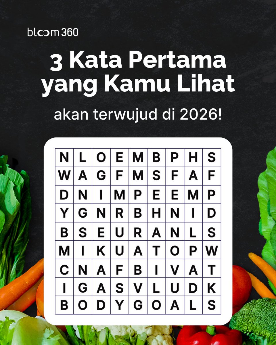 bloom360_id's tweet image. Kamu nemu apa? Komen yuk!

Tapi, semua itu gak akan terwujud kalau kamu gak berusaha, ya.

Yuk mulai ubah kebiasaan dan disiplin buat wujudkan semua impianmu tahun depan.

Kalau mau langsing? Gampang! Komen aja ‘bloom360’ nanti aku kirim panduannya!
-
#bloom360 #langsing #sehat