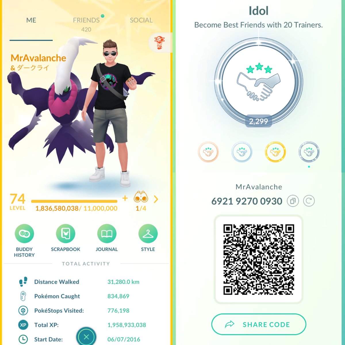 I’m looking for 75 daily openers! 🎁 
<a href="/MrAvalanchePoGo/">MrAvalanche 🔜 ✈️ Tainan 🇹🇼 Tokyo GO Fest 🇯🇵</a> 692192700930
NO Egg for level up ⬆️ 🥚 
Best friends in 90 days 🏃‍♂️ 💨 

RT’s/Vouches are appreciated 

#pokemongo #pokemon #pogo #pokemongofriendcode #worldwafucrew