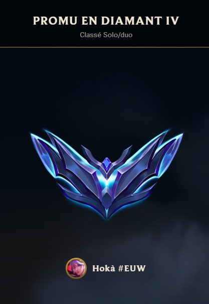 Fallait juste jouer sur les serveurs japonais en fait… Première fois que je suis Diamant, on va essayer de pousser au maximum maintenant 💎