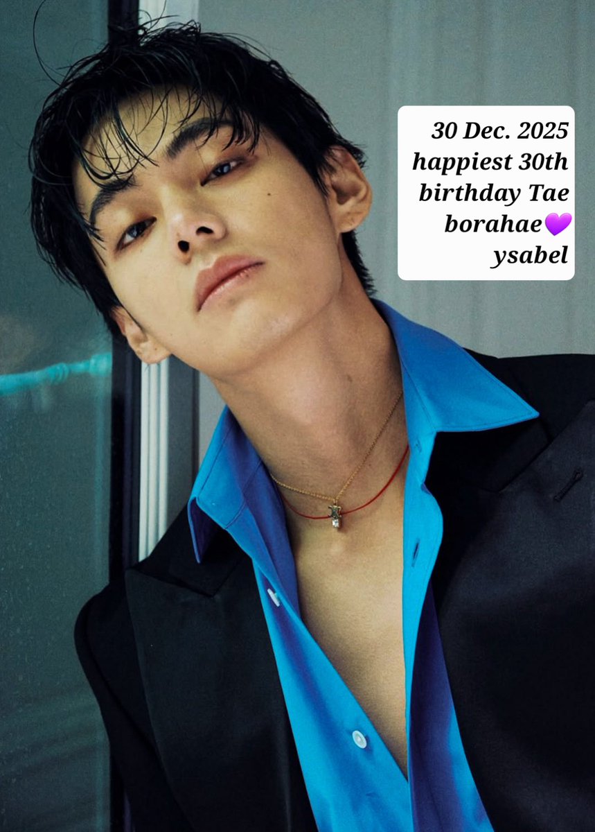 Ysabeluna's tweet photo. 💋this is ur peak decade #Taetae 
enjoy &amp; savor life- i wish you enough happiness to keep ur spirit alive &amp; ur attitude bright, i also wish u enough pain to appreciate even the simplest of joys  #borahae 💜

#HappyBirthdayTaehyung
#HappyVDAY2025 
#HappyBirthdayV
@BTS_twt 
#BTSV https://t.co/AlCK5cN08B