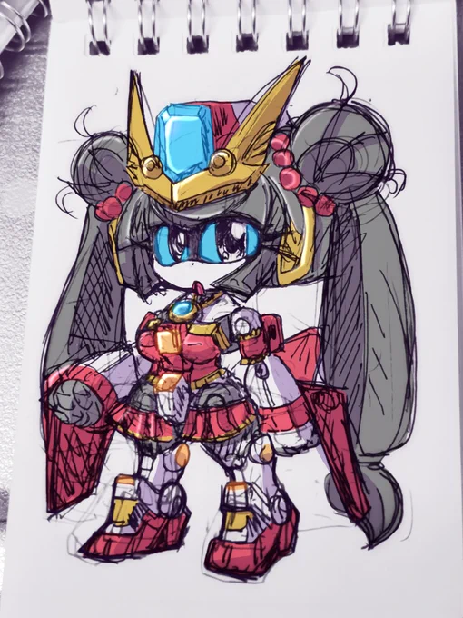 移動中に描いた資料なしの落書き この子百年ぶりくらいに描いた気がする #sirenの落書き帳