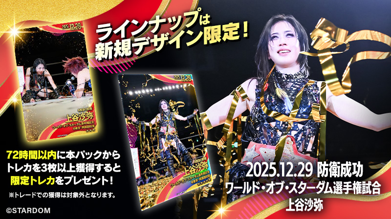 上谷沙弥 等身大タペストリー スターダム×タワレコ 2025 STARDOM