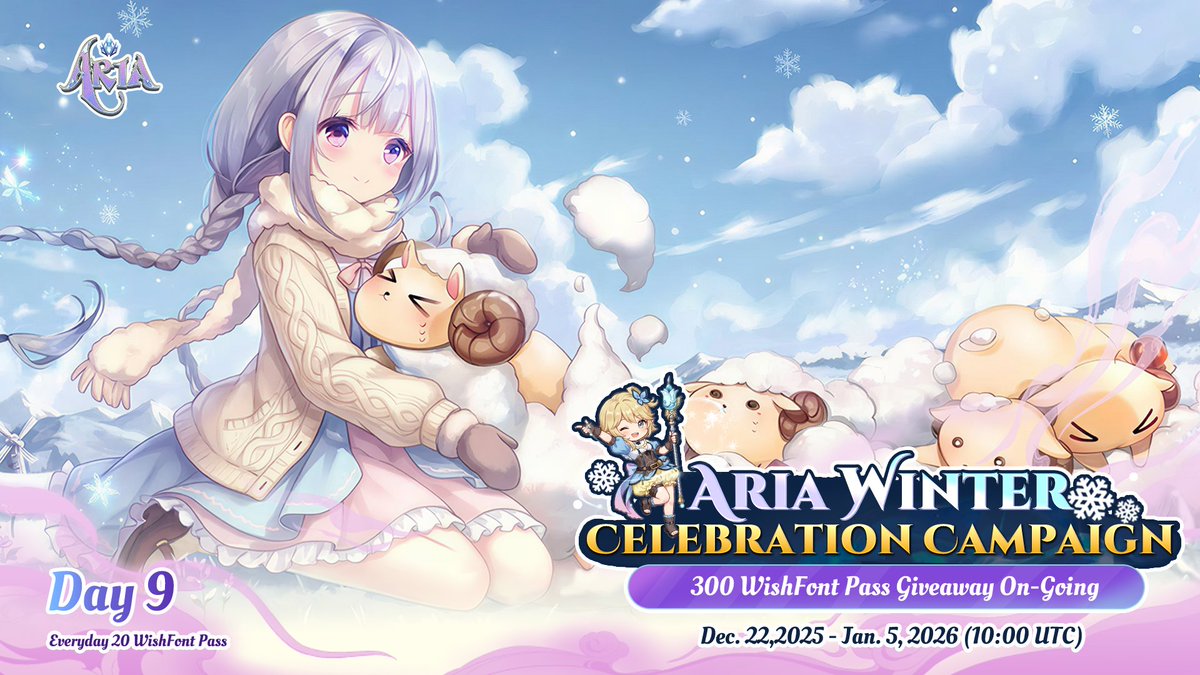 PlayAriaGame's tweet image. Day 9️⃣ - Winter Celebration Campaign   

Likes ❤️  + Quote /RT+ Your Expectation of highest point of $BTC price in 2026