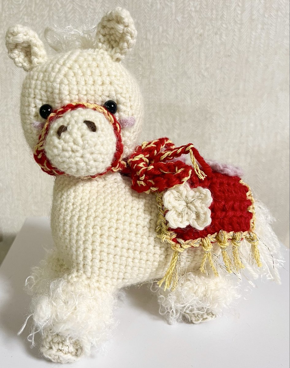 ギリギリで干支編み終えた。。。