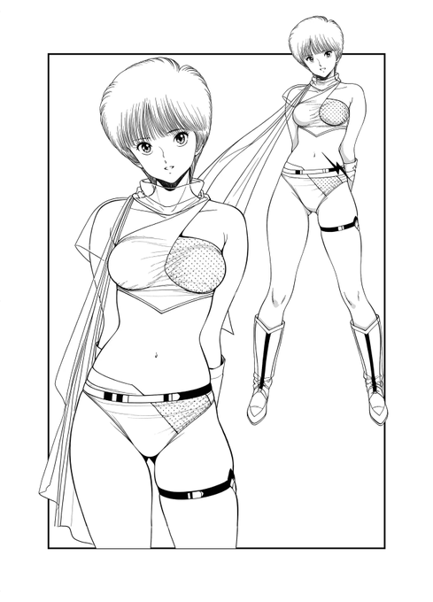 えーあい画 自作LoRA ・しーあーと
更に作り込んでビキニコスもほぼ再現
ここまで再現出来るとなれば、
『80年代当時の作画補完データーベース』
としてのAIの一つの意義が見えた気がします。
あくまで個人的な見解ですが・・・ 