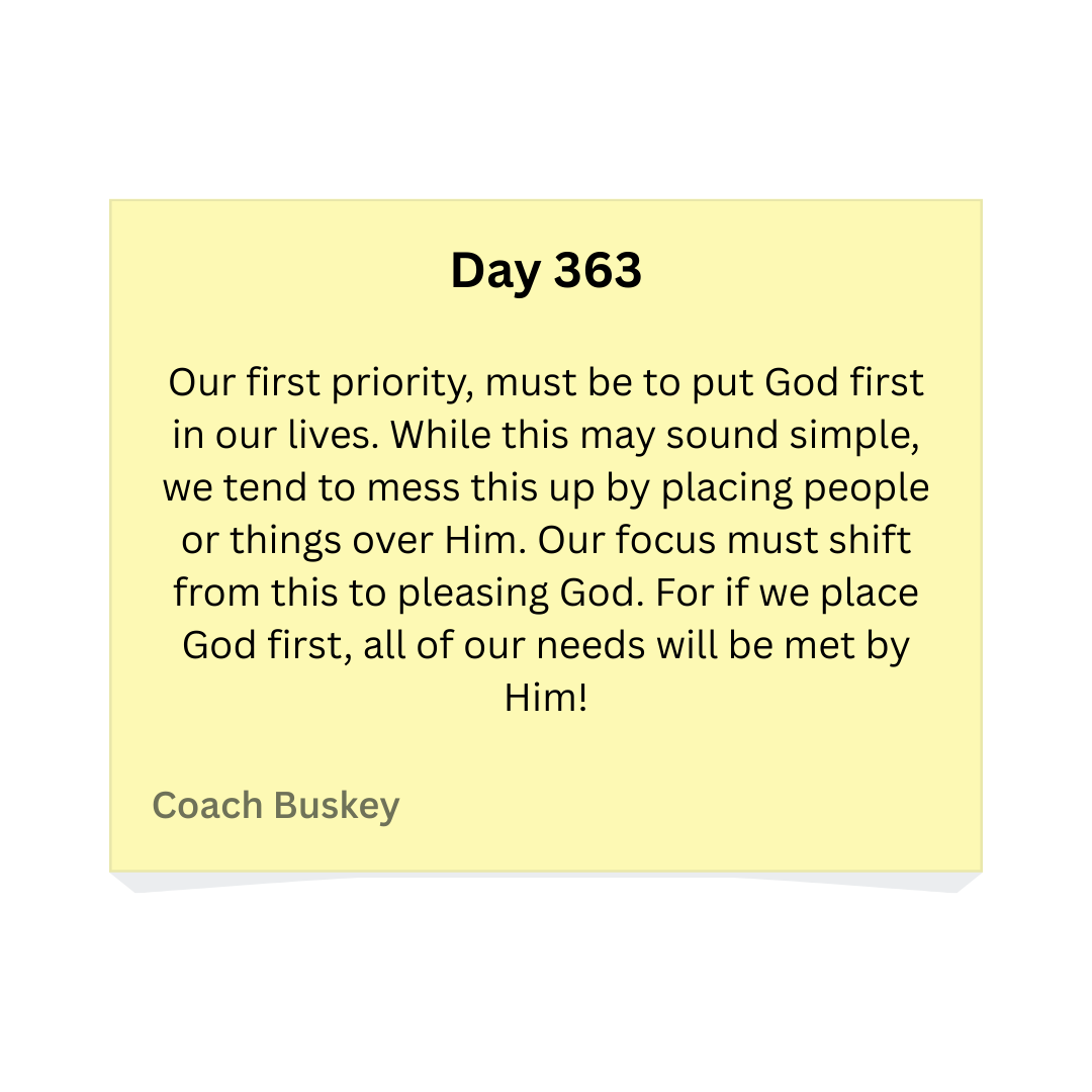 coachbuskey's tweet image. Put God 1st!
John 8:29

#CoachB