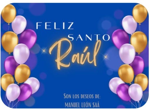 Hoy #30Diciembre #Onomastia #SantoRaul . Felicitamos a nuestro artista <a href="/Raulcantante/">Raul Fuentes Cantant</a> . Le deseamos un feliz día. Y lo disfrutes junto a su familia 🙂🥰. 
Muchas Felicidades 🥳