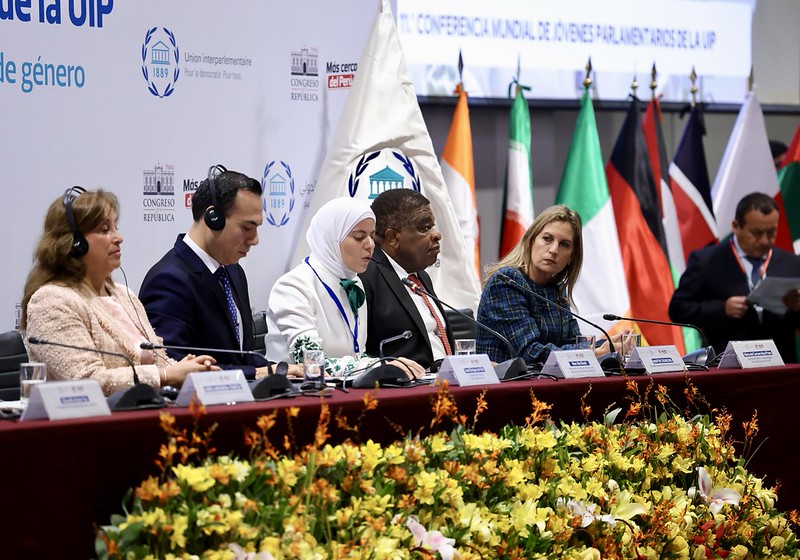 IPUparliament's tweet image. Both more senior and #YoungMPs gathered in Peru 🇵🇪 last September for #IPU and @congresoperu's 11th Global Conference of Young #MPs to accelerate progress on advancing #genderequality.

Watch the highlights 🎥
➡️youtube.com/live/Nyi8uB5er…