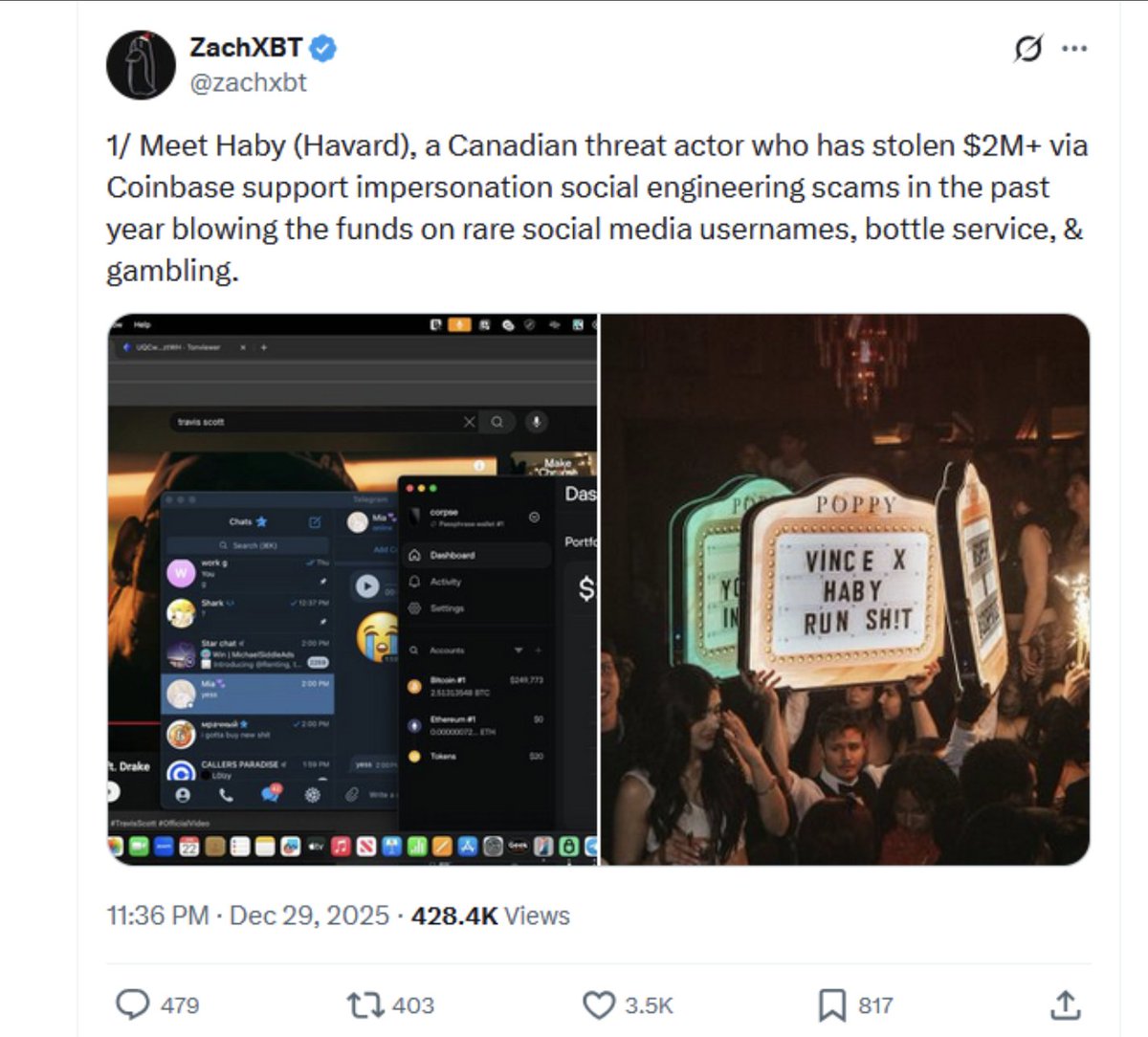 🔴COINTELGRAPH: 🚨 ALLERTA: Scoperto truffatore che si finge supporto Coinbase e ruba 2 milioni di dollari tramite social engineering!