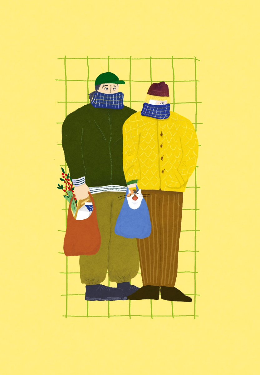 年末のお買い物オクバデ（J国現パロ）
猫ちゃんのお散歩は気をつけてね🐈