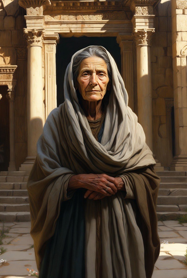 Ana espera, ora y reconoce .Su vida , pobreza y viudez , es lugar de encuentro con Dios. Reconoce al Mesías en la pequeñez de un Niño : Dios cumple la promesa. Hoy, en nuestra historia concreta, el Señor viene a liberarnos. El que persevera en la espera verá la salvación. 🙏✨