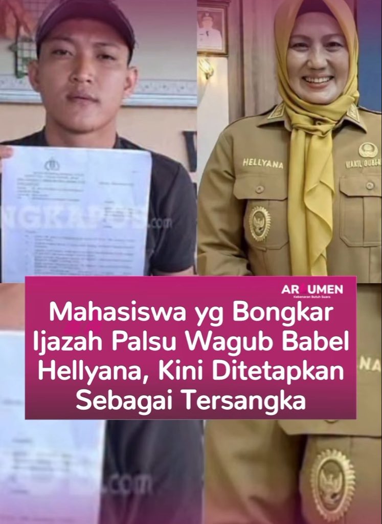 Seharusnya Negara Berterimakasih. Ehh malah dtetapkan Tersangka..!!

Pemuda ini hanya ingin Memastikan bahwa Negara ini tetap Berjalan pd Rel kebenaran..
