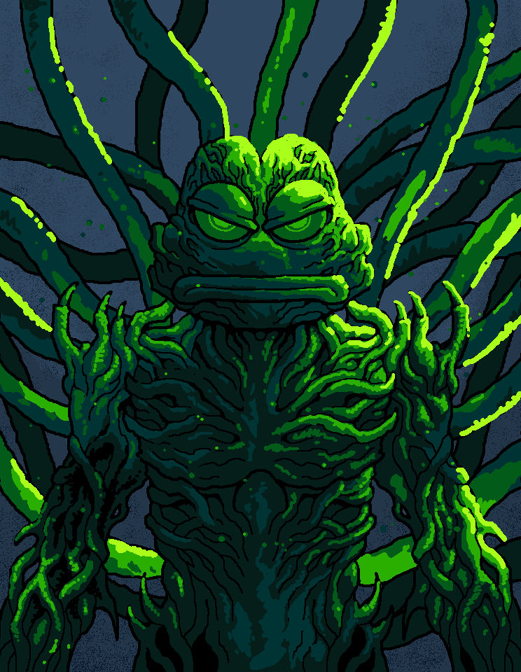 markusmanson's tweet photo. "Kekna"
Each life a faded lesser copy of the one before wake up, eat, work, sleep, reproduce, and Kek! Created with #PepePaint on PepeOS (https://t.co/Lvrjjm9oEK) https://t.co/R6bifyb2bq