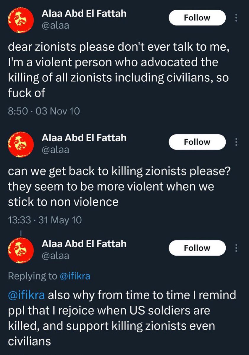 As long as he only wants to slaughter Jews, the British government is fine with it.🤷‍♀️

They  bring him into the country and celebrate him like a hero.😡

The British government is so lost.🤦‍♀️