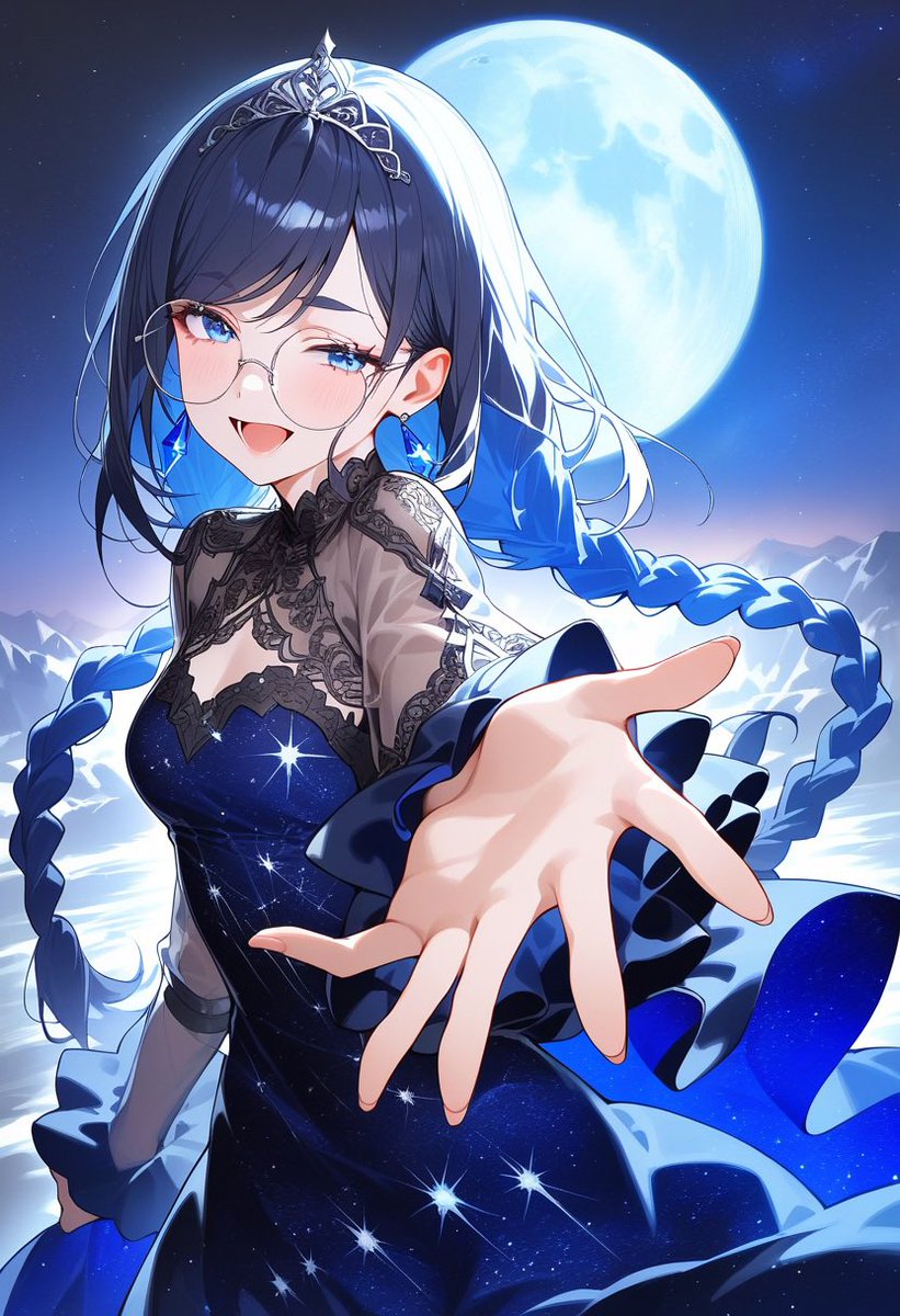 Lua_good_night's tweet image. 月が綺麗ねと言われたい！