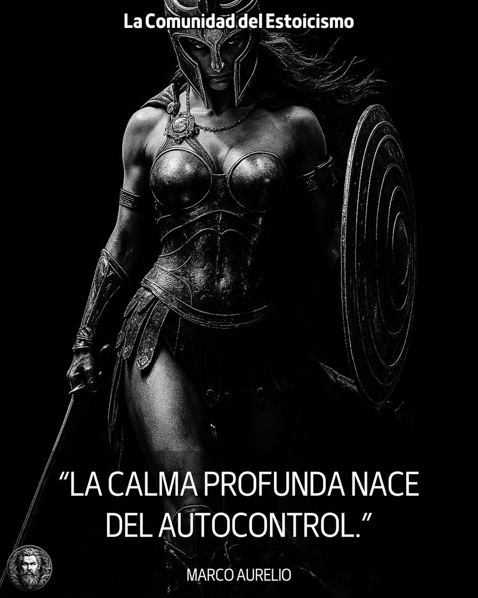 “La calma profunda nace del autocontrol.” — Marco Aurelio

#estoicismo
