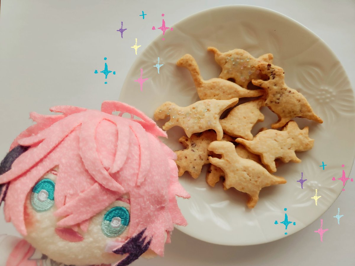 haruno_process's tweet image. きょうりゅうの型で
クッキーを焼きました🦖🍪˖˚˳⌖