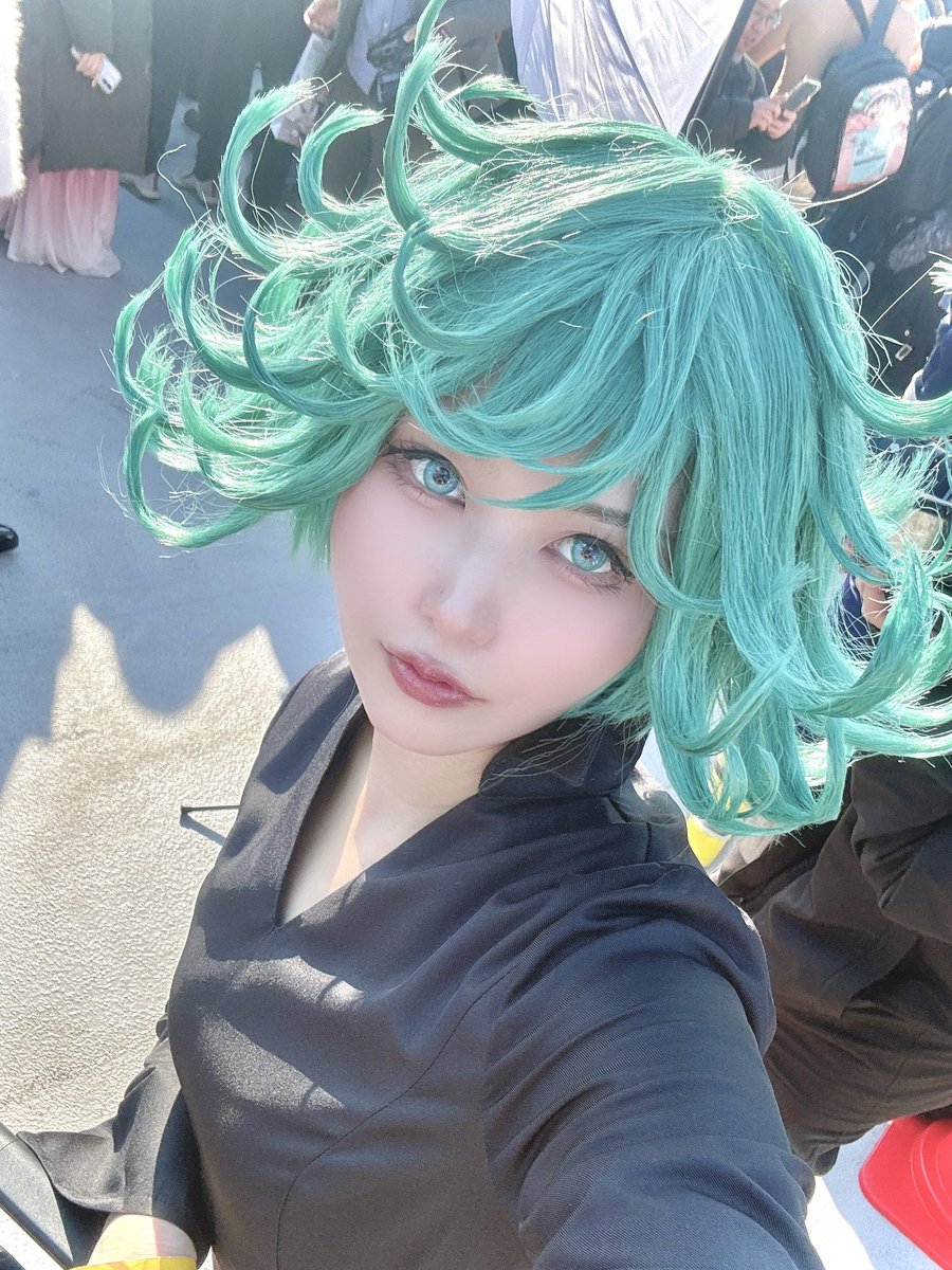 コミケ1日目は戦慄のタツマキ🌪️でいましたー！ウィッグ頑張ったぜ