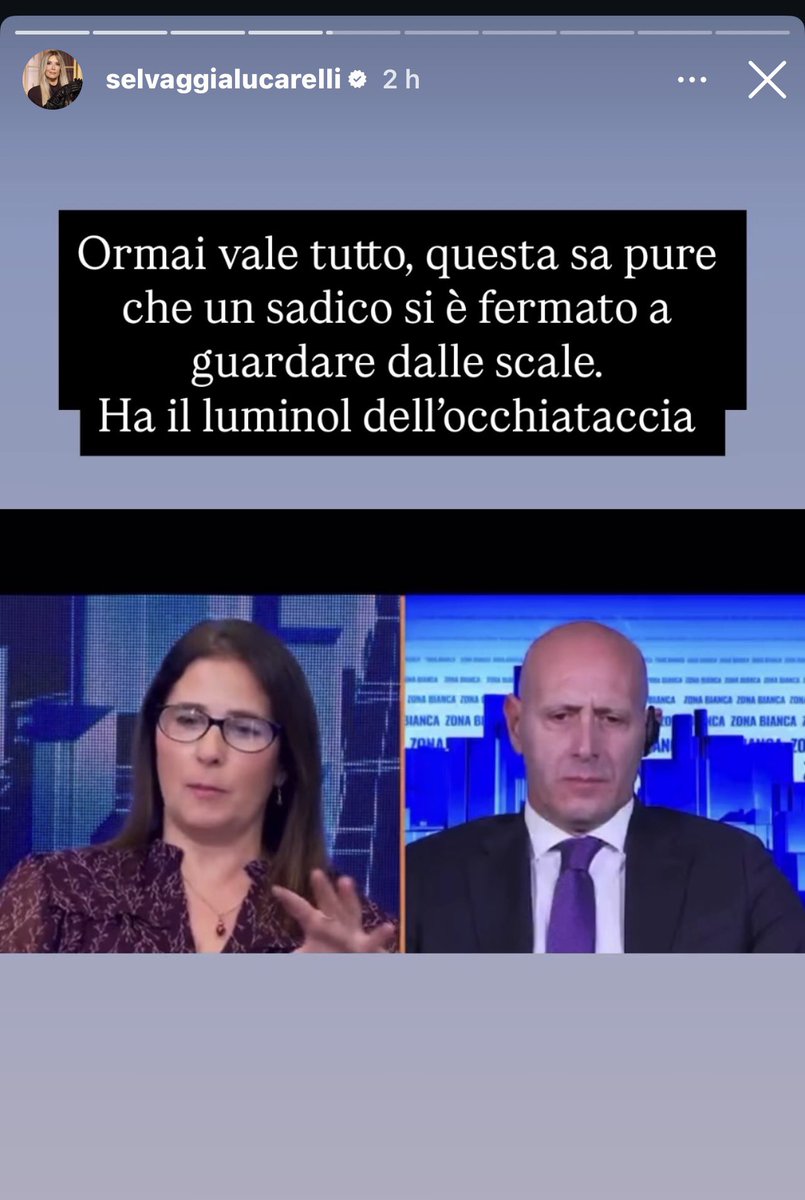 Mi sembra ci sia insofferenza davanti al lavoro fatto con competenza, senza insulti e senza urlare. Ma ognuno sceglie come distinguersi. #selvaggialucarelli prr me resta la signora (non quella) che diffuse i video intimi di un'altra donna. #Garlasco