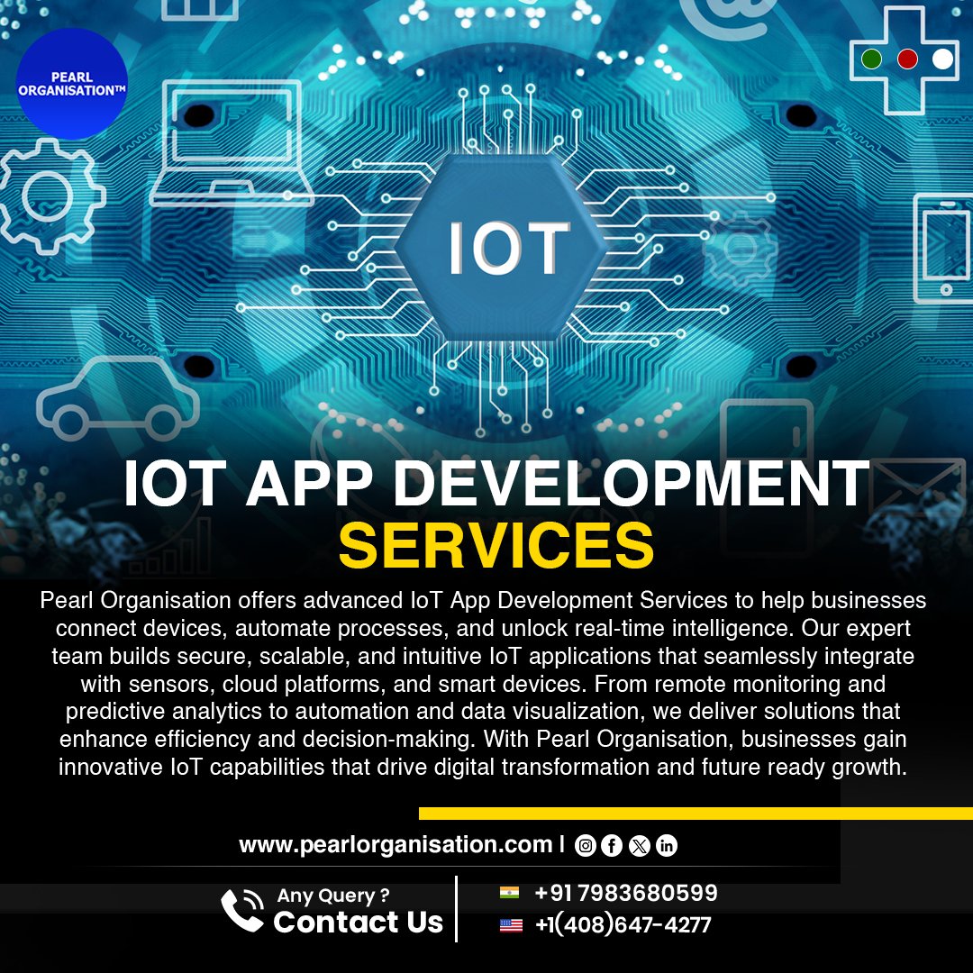 pearlorgs's tweet image. Develop powerful IoT apps that connect devices, automate workflows, and deliver real-time business insights.
.
.
🌐 pearlorganisation.com
📞 Contact Us : +91 7983680599 , +1(408) 647-4277
.
.
#PearlOrganisationReviews #IoTDevelopment #SmartTechnology #ConnectedDevices