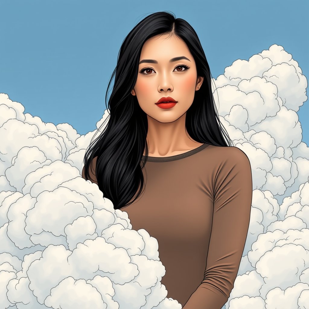 ppgrainbow's tweet image. Happy 36th birthday to English actress @ElizabethTan8 (Elizabeth Tan) 🇬🇧! 🥰

#AI #ComicArt #ElizabethTan #HeavenlyPortrait
