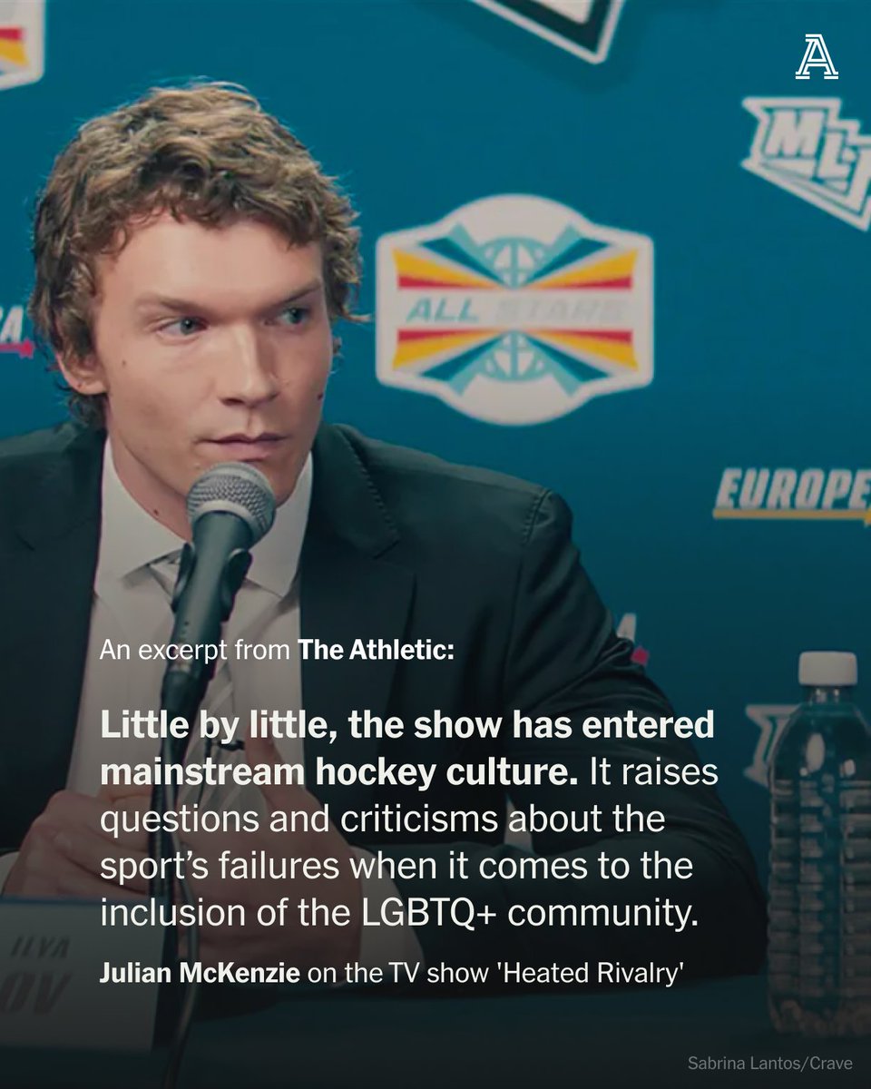 "Heated Rivalry" became a TV phenomenon. Can it change hockey culture?

The TV show follows two fictional male hockey players, Shane Hollander and Ilya Rozanov, who develop a romance in secret while fostering a public rivalry throughout their hockey careers.