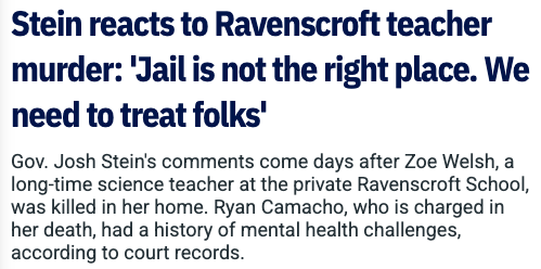 RepTimMooreNC's tweet photo. Really? A 20-time criminal broke into an innocent teacher's home and murdered her in cold blood.

This was preventable. Jail is absolutely the right place. https://t.co/5ysE3iCMyQ