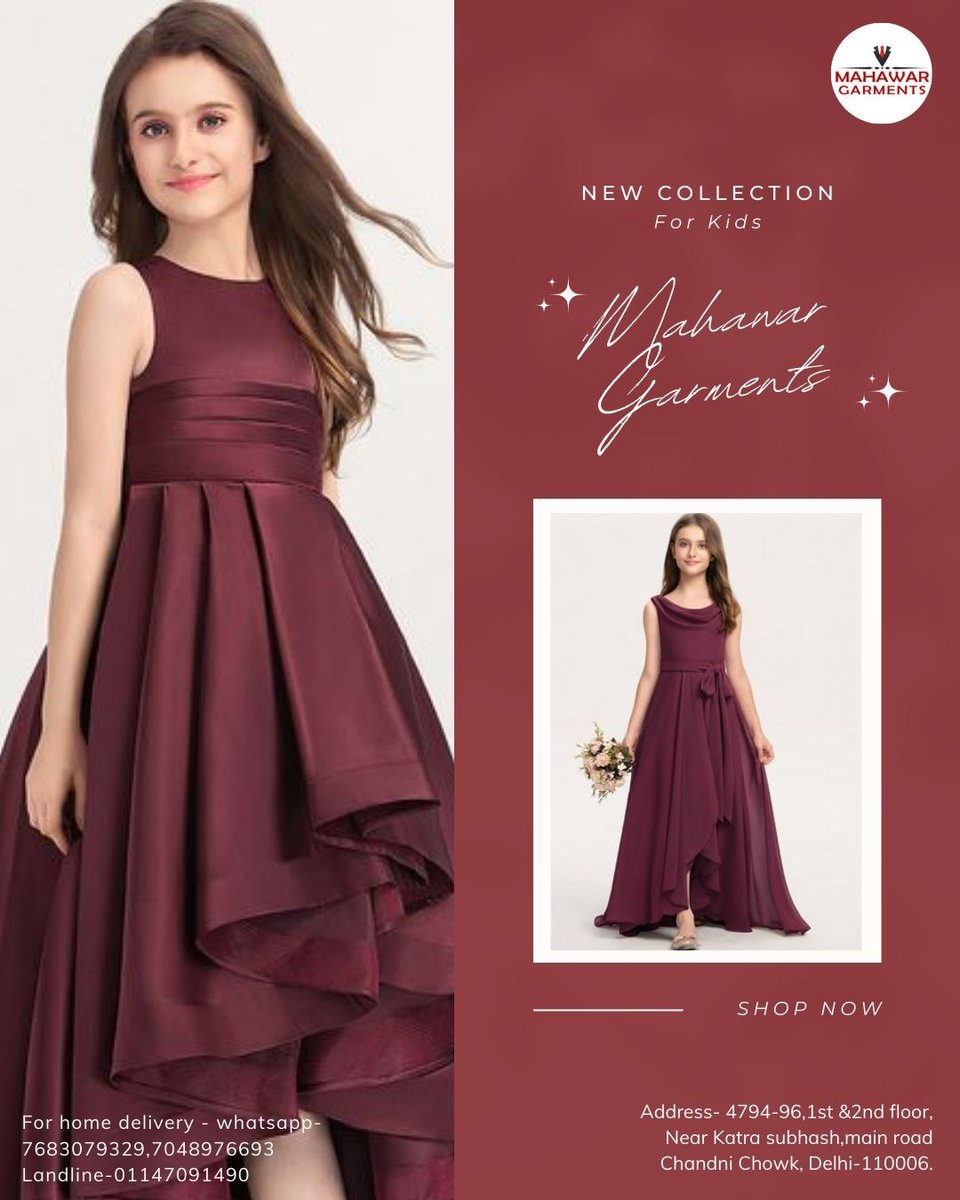 shanu_gupta171's tweet photo. Elegant styles for little stars ✨
New kids collection by Mahawar Garments.

#KidsFashion #NewCollection #MahawarGarments #GirlsDress #KidsWear #PartyWear #ShopNow https://t.co/b1zY8U6Dom