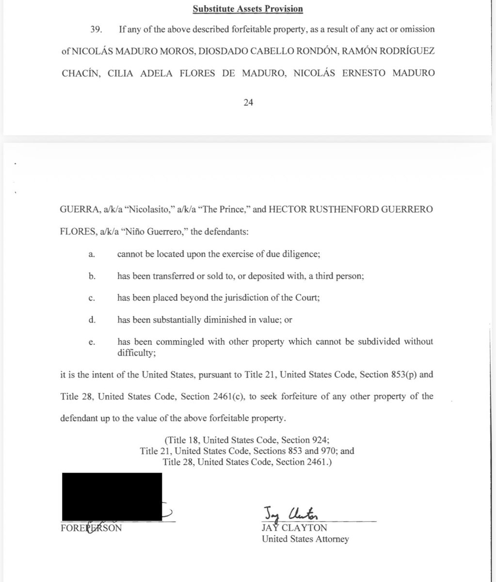 En el indictment de la Corte del Distrito Sur de NYC que sustentó la captura de <a href="/NicolasMaduro/">Nicolás Maduro</a> dice lo siguiente sobre su relación con el Cartel de los Soles: Nicolás Maduro Moros “participa, perpetúa y protege una cultura de corrupción en la que poderosos miembros de las élites