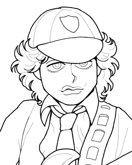 いつも色塗ったやつより線画の方がいい気がするのは...