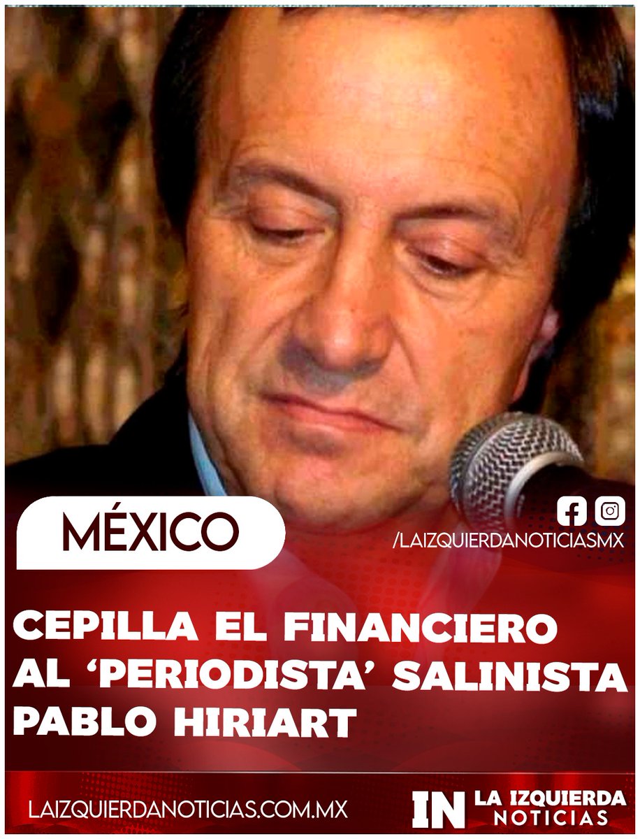 IzqNoticiasMx's tweet image. ¡NO APORTAN NADA! El dueño del Periódico El Financiero Manuel Arroyo hizo una purga en su empresa, y echó de sus filas al facho Pablo Hiriart, mientras que a otros comentocratas como Raymundo Riva Palacio y Lourdes Mendoza les recortaron el sueldo al tener muy poco aporte.