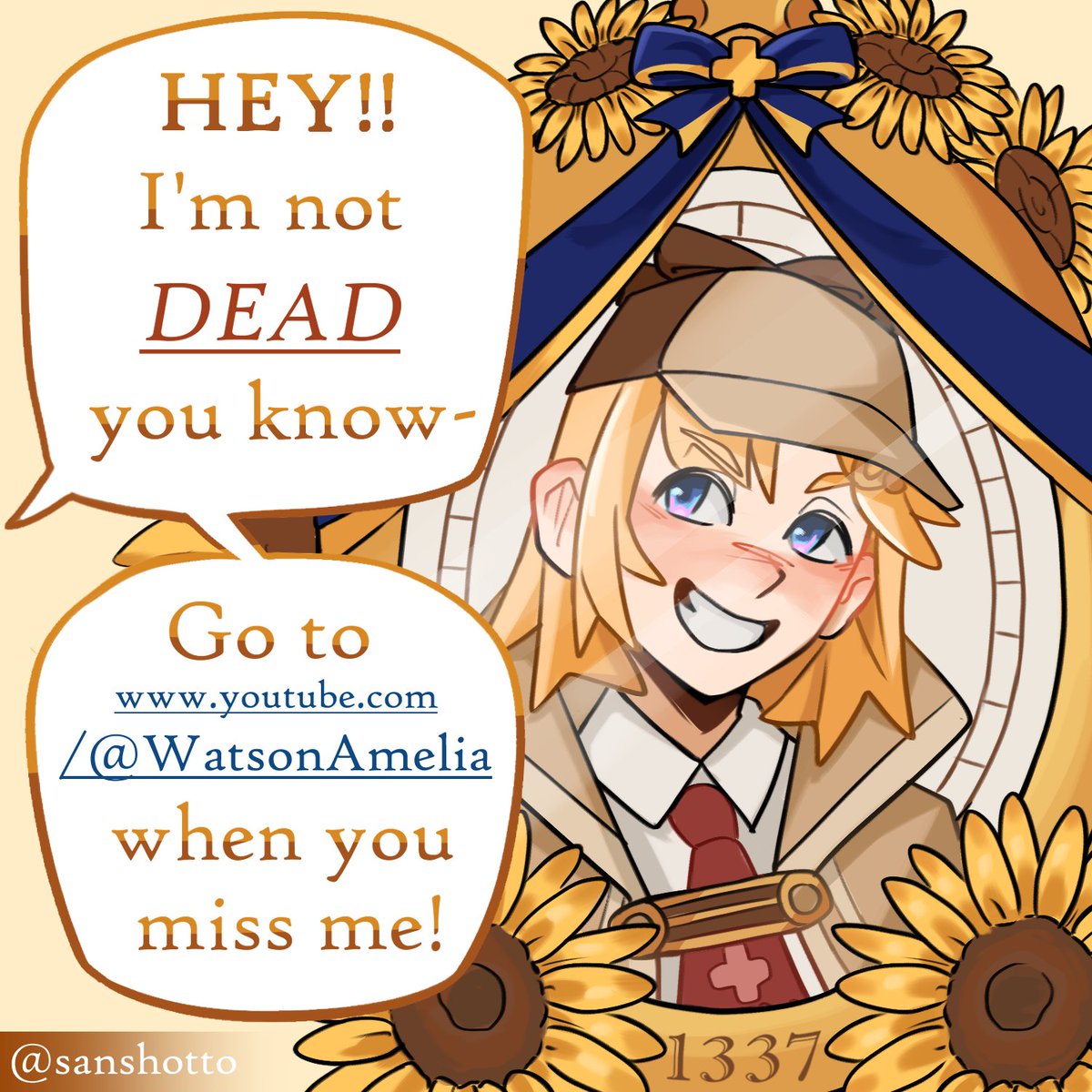 SanShotto's tweet image. it's like i can still hear her voice.. #ameliaRT