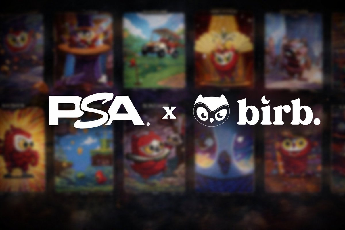 moonbirds's tweet image. BREAKING: birb. blind box cards are now gradable with the worlds largest grading company: @PSAcard.
