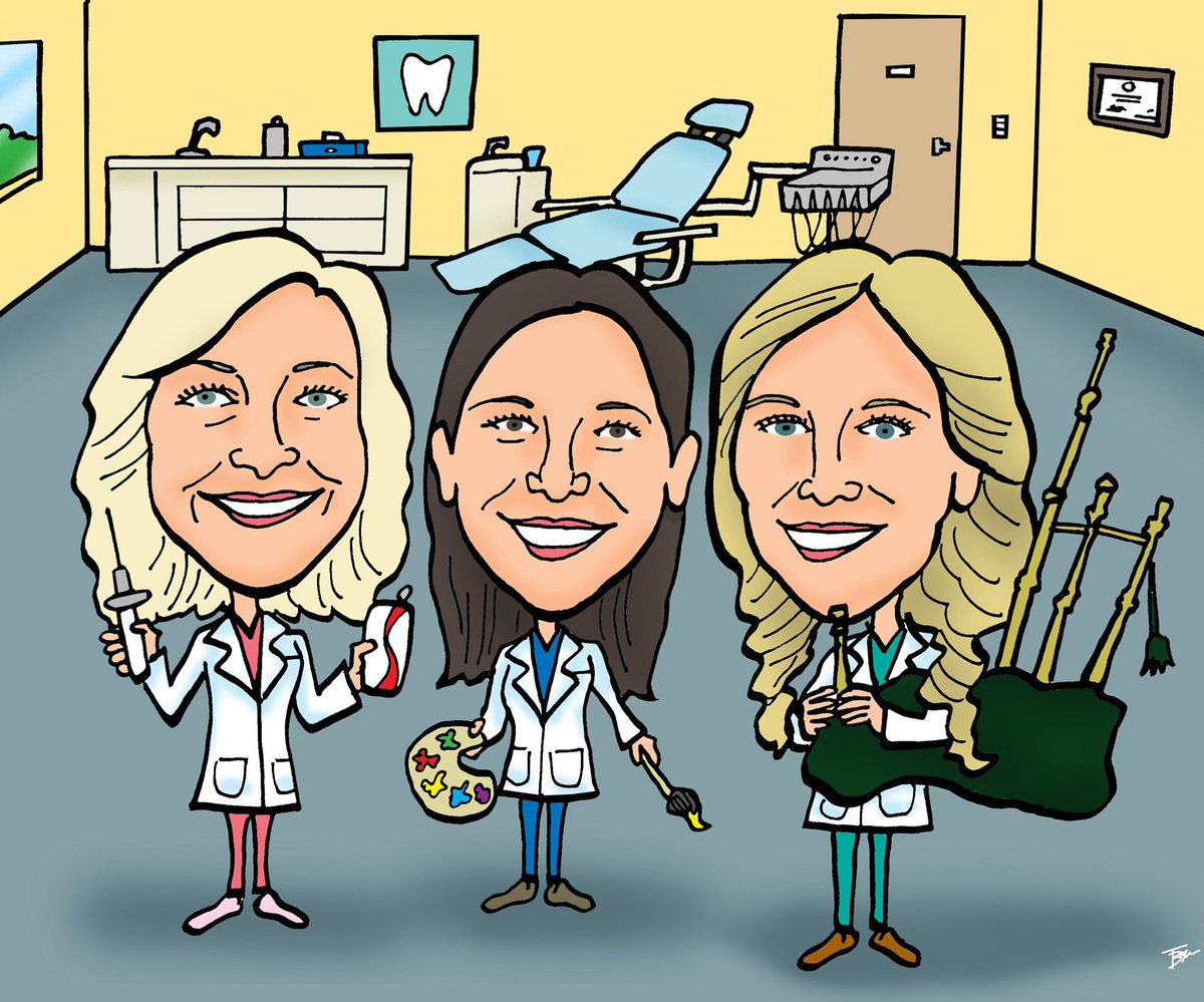 If you hear the sound of bagpipes while getting your teeth cleaned....
#caricature #freelance #drawing #illustration #cartoon #art 
etsy.com/shop/TBToons