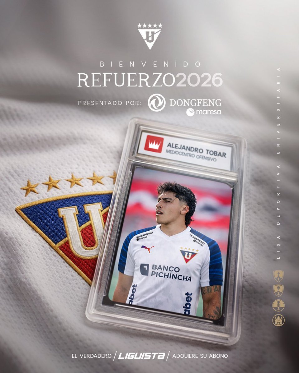 FutbolPasionWeb's tweet photo. Increíble, cuando todo apuntaba a su retorno a @IDV_EC , Alejandro Tobar es nuevo refuerzo de @LDU_Oficial https://t.co/KZqmusGarN