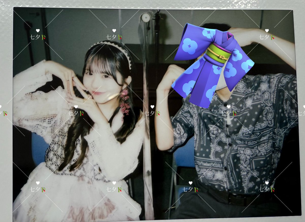 天の川といえば去年の七夕は京都でリリイベだったね 織姫と彦星チェキ