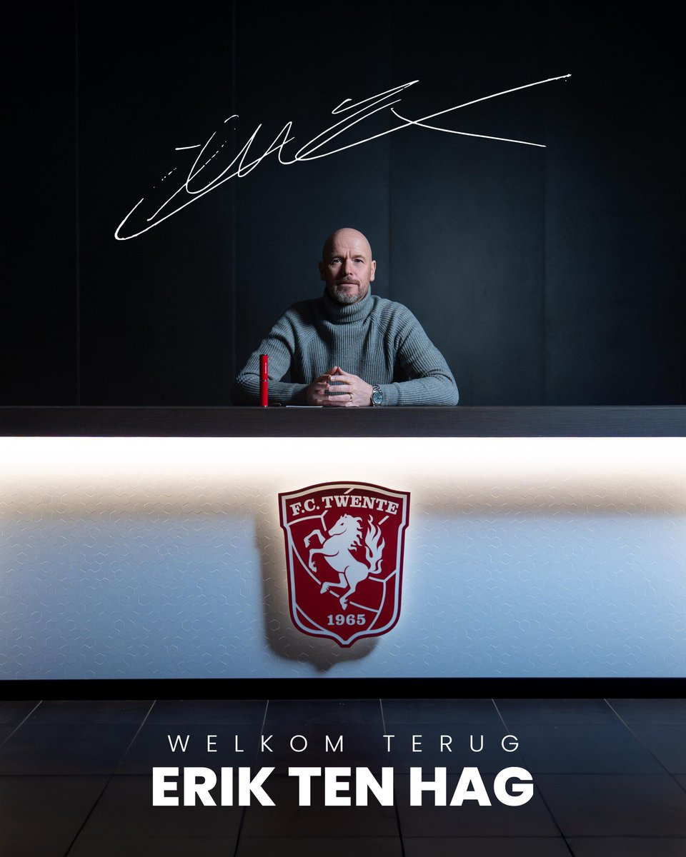 fctwente's tweet image. 🔴⚽ 𝐄𝐫𝐢𝐤 𝐭𝐞𝐧 𝐇𝐚𝐠 𝐯𝐚𝐧𝐚𝐟 𝐯𝐨𝐥𝐠𝐞𝐧𝐝 𝐬𝐞𝐢𝐳𝐨𝐞𝐧 𝐭𝐞𝐜𝐡𝐧𝐢𝐬𝐜𝐡 𝐝𝐢𝐫𝐞𝐜𝐭𝐞𝐮𝐫 𝐅𝐂 𝐓𝐰𝐞𝐧𝐭𝐞

Erik ten Hag treedt per 1 februari in dienst van FC Twente en is met ingang van het seizoen 2026-2027 de technisch directeur.

➡️ fctwente.nl/nieuws/erik-te……