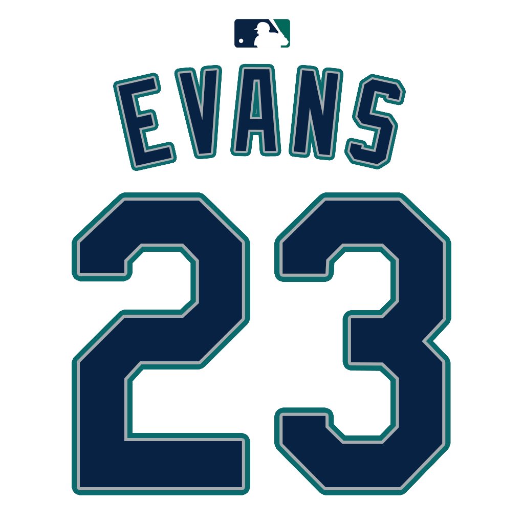 Mariners RHP Logan Evans switches from number 73 to number 23