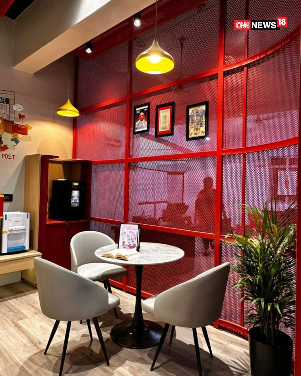 CNNnews18's tweet photo. Under India Post’s nationwide modernisation programme, the post office on the SVNIT campus has been converted into a Next Generation facility targeting younger users. Union Minister Jyotiraditya Scindia shares a sneak-peek!
#PostOffice #SVNIT #Trending https://t.co/QvsivOztXh
