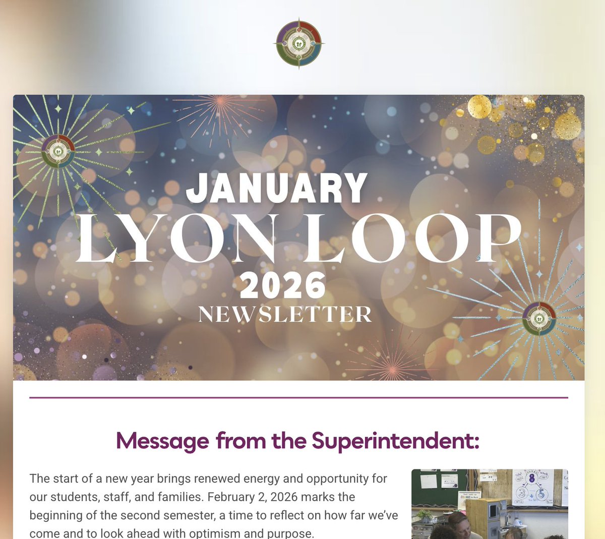 lyoncsd's tweet image. 2026 is here! ⭐ Check out The Lyon Loop - January's Newsletter ✨

Be sure to check out all the great information inside to stay connected! 

#LyonLoop #NewYear #2026 #LyonCSD #Newsletter