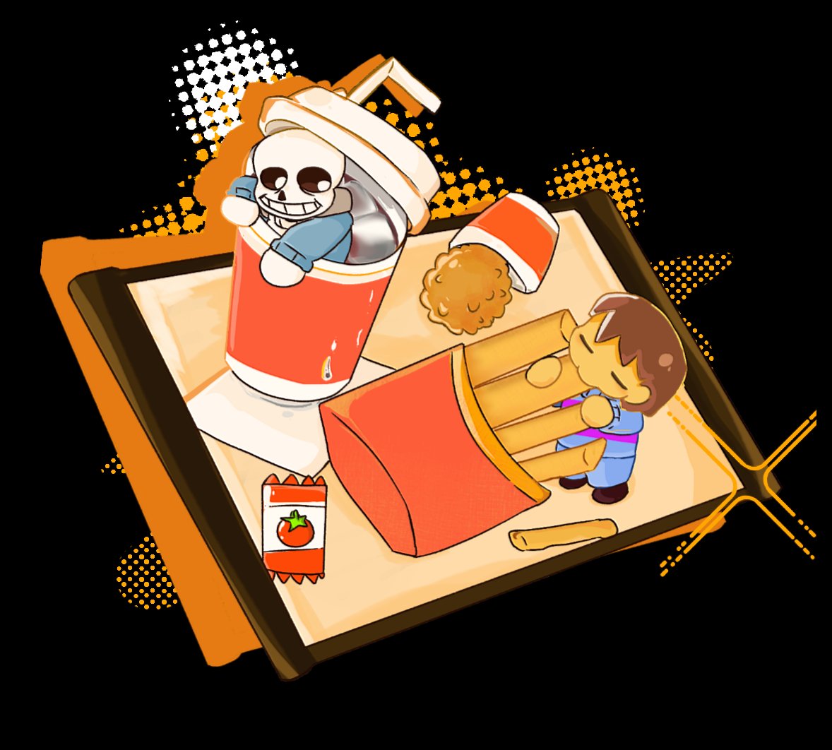 🍟🥤
#sansxfrisk 
#undertale