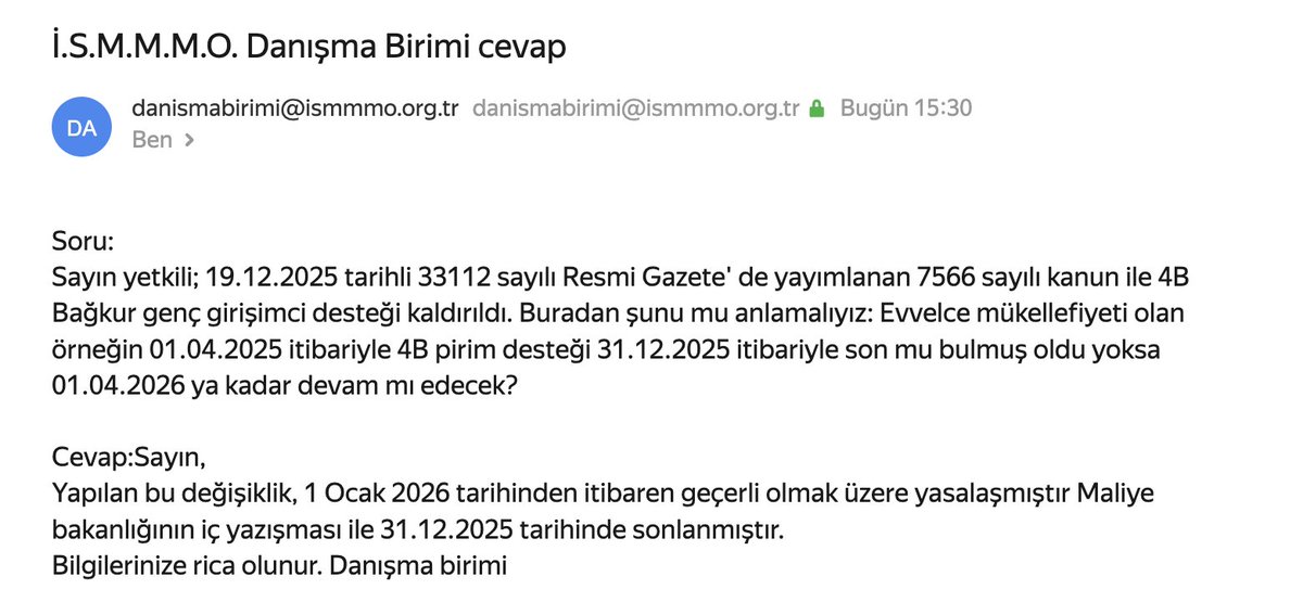 Maalesef İSMMMO cevabını güncelledi.
Bu konuda bireysel CİMER'e şikayet ve/veya hukuki yolları aramaktan başka çare kalmadı.
Ne dersiniz <a href="/Berkayozguven_/">Berkay Özgüven</a> Berkay bey?