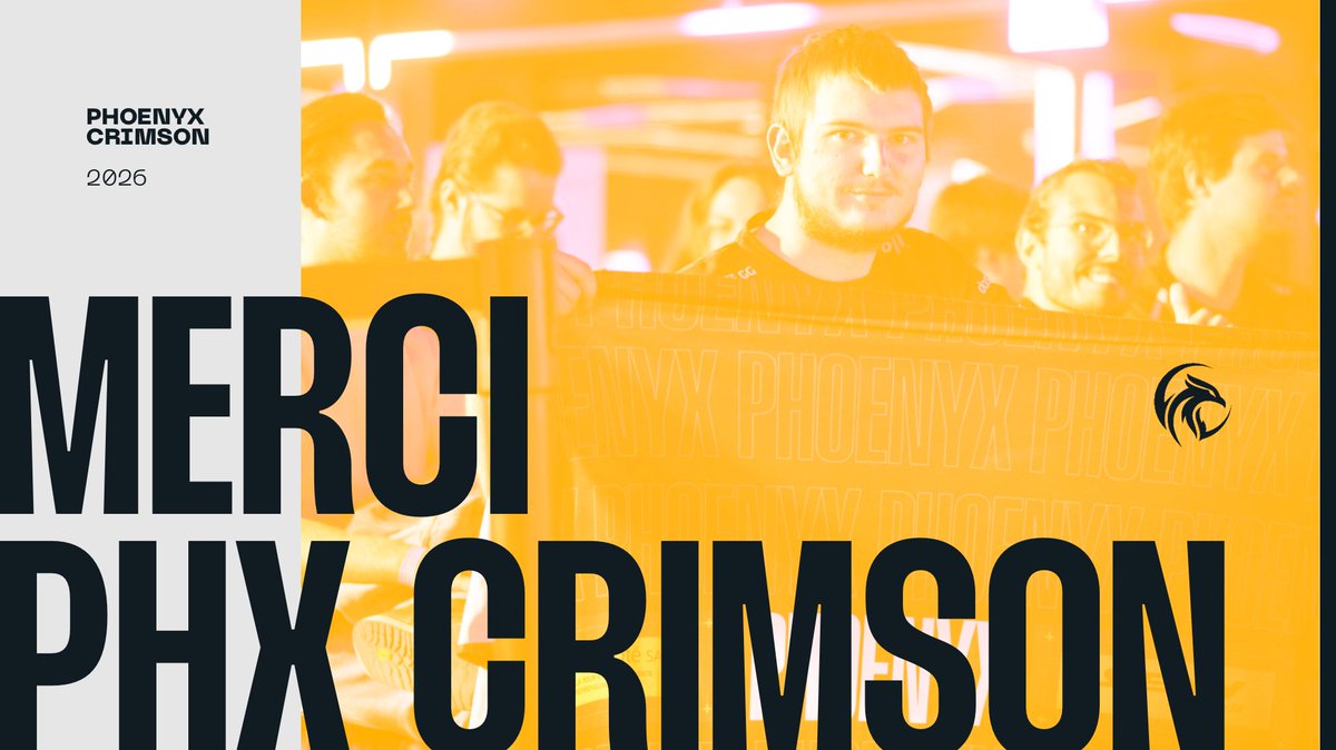 Merci Crimson pour cette année de compétition en Prime League et en LAN sur League of Legends ⚔️

#PHXGO 🦅🔥
