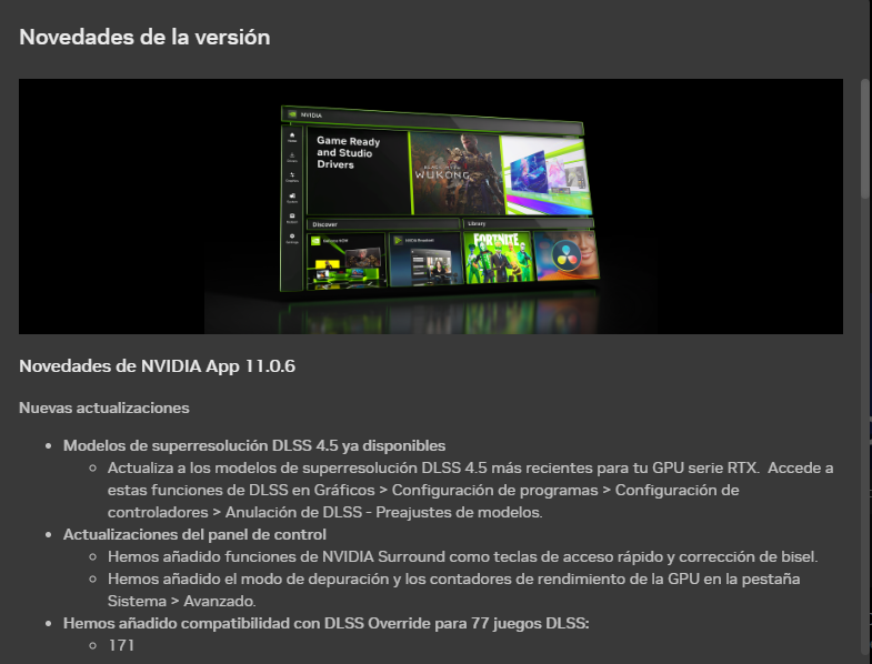 Nueva version de DLSS 4,5 YA DISPONIBLE!!
✅✅✅✅✅✅✅